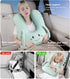 BEBAS U-Shaped Kids Travel Pillow for Car - Comfortable Neck and Head Support Pillow for Sleeping on Long Trips, Cute