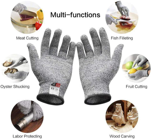 Oyster Shucking Kit, 2 Knives and 1 Cut Resistant Gloves, Oyster Shucker and Opener