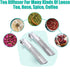 3 1 Pcs Tea Infuser and Brush, tea diffusers for loose teaTea Infuser for Loose Tea Leaf, Coffee, Spices