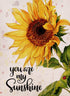 You are My Sunshine Sunflower Garden Flag 12.5 x 18 Inch Vertical Double Sided, Spring Summer Seasonal Yard Outdoor Decoration