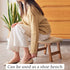 Kitsanery Foot Stool,Ottoman,Bamboo Small Sofa Foot Rest Under Desk,Extra Seating for Living Room, Bedroom