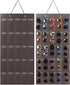 Sunglasses Organizer Storage, Hanging Eyeglasses Wall Pocket Mounted, 25 Slots, Black, Large