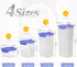 HOMER 8-Piece Moroccan Style Airtight Food Storage Containers, Versatile Kitchen Organizers with Easy Lock Lids
