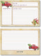Paper Frenzy Nostalgic Red Truck with Tree Holiday Recipe Cards, 25 Pack Double-Sided