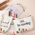 Sieral 2 Pcs Book Lovers Gifts Bookshelf Tote Bag Makeup Reading Canvas Bag Reusable Book Tote Bag Cosmetic Pencil