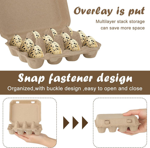 60 Dozen Farmhouse(3 4 Pcs Quail Egg Cartons Paper Pulp Basket A Paper Crates Blank Cardboard Quail Egg Holder