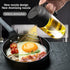 2 in 1 470ml Glass Oil Sprayer & Dispenser, Cooking Oil Spray Bottle for Kitchen, Salad, Baking, BBQ (Black)