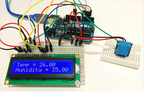 2pcs DHT11 Temperature Humidity Sensor Module, Digital Sensor 3.3V-5V with Wires for Arduino Raspberry Pi