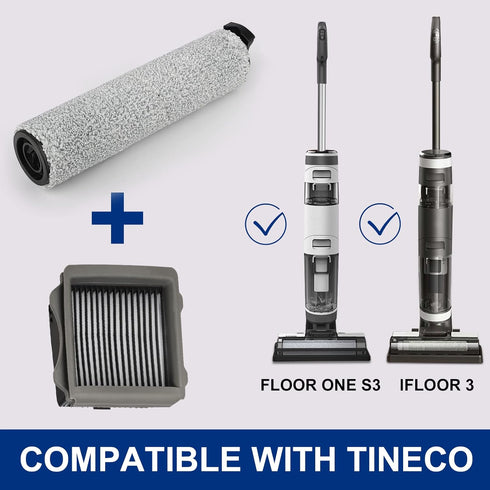 Ifloor3 3 S3 2 2 Roller Brush Replacement for Tineco iFloor and Floor One Cordless Wet Dry Vacuum Cleaner, Brush