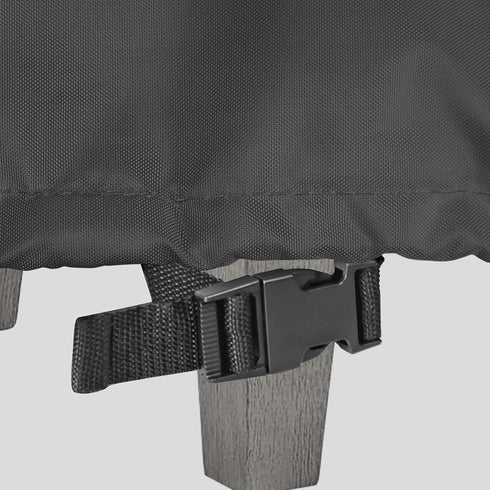 32L 32W 17H inch, Patio Ottoman Cover, Waterproof Outdoor Square Furniture Cover for Side & End Table x x Black