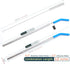 Big Drinking Straws Reusable, 12" Extra Long 8mm Extra Wide Food-Grade 18/8 Stainless Steel with Silicone Elbows Tips
