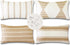 OTOSTAR Outdoor Decorative Pillow Covers, 12x20 Inch Waterproof Garden Throw Pillow Covers, Pack of 4 Light Coffee