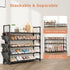 5 20-25 Closet, Tier Shoe Rack, Shoe Organizer Storage for Pair Boot and Sneaker, Stackable Free Standing Shoe Shelf