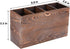 WuGeShop 4 Compartment Wooden Utensil Holder, Kitchen Countertop Organizer for Cooking Tools Storage