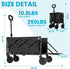 350lbs Small Collapsible Wagon with Tailgate, Wagons Carts Foldable with Capacity, Lightweight Portable Utility Wagon