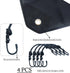 Air Conditioner Cover for Outside Units, Heavy Duty Central AC Winter Cover, Waterproof Snow-Resist, Black