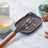 Ceramic Spoon Rest for Stove Top - DAYYET Large Spoon Holder, Heat-Resistant Cooking Utensil Rest, Kitchen Decor, Grey