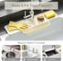 JOYNAVIOR 5 Silicone Faucet Mat with Sponge Holder, Sink Splash Guard, Faucet Draining Mat for Kitchen Bathroom, Slope