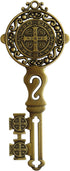 Angelitos de Mexico Big Saint Benedict Key for Home Protection Wall Decor to Hang on Door