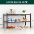 2 Closet, Smiry Shoe Rack, Tier Thick Bamboo Shoe Organizer, Stackable Free Standing Wooden Shoe Storage Shelf