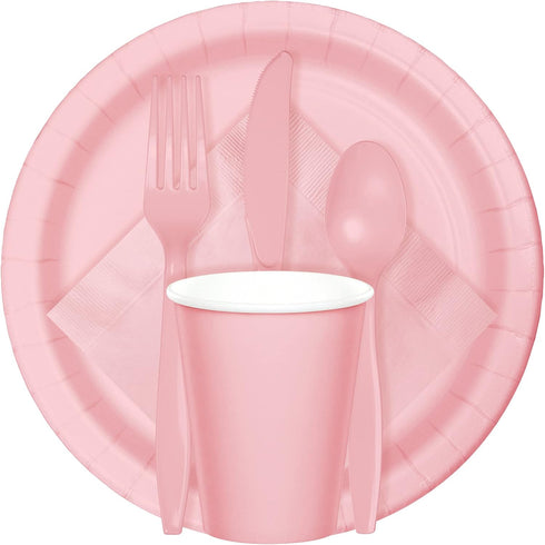 Creative Converting 240 Count Celebrations Lunch Paper Napkins - Classic Pink