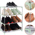 4-Tier Small Shoe Rack, Stackable Lightweight Shoe Shelf Storage Organizer for Entryway, Hallway, Closet (Green)