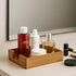 Countertop Acacia Wood Guest Towels Holder for Bathroom Napkin Holder Hand Towel Tray Flat Cocktail Napkins Holder