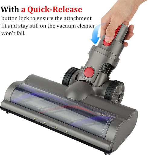 Quick-Release Direct Drive Cleaner Head Turbine Tool for Dyson V15 V11 V10 V8 V7 Cordless Vacuum Cleaner
