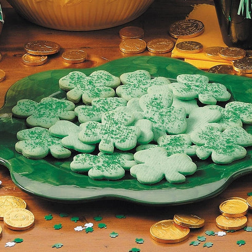 Clover Cookie Cutter Set - 4-Piece St. Patrick's Day Shamrock Metal Cookie Cutters, Irish Holiday Party Supplies,