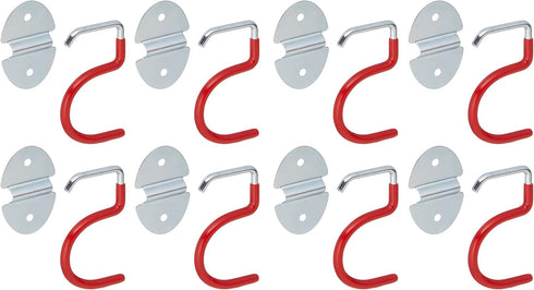 S-Type Hook, Wall Mounted Space Saver Organizer Tool Holder with 8 Holders