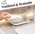 LERAO Travel Soap Case Soap Holder Bar,Soap Dish Travel Plastic Soap Dish for Shower Container(Beige)