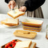 countertop, Counter, Hasense Butter Dish with Lid, Ceramic Butter Dish with Lid for Airtight Covered Butter Keeper
