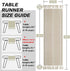 15.7 36 inches, (44'' Bedside Table Runner x Rustic Linen Small Coffee Table Cover Cloth, Nightstand Cover for Top