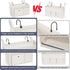 2pcs) Edudif Bedside Caddy Bedside Organizer with Fixed Straps & Water Bottle Holder, Bunk Bed Caddy ideal for Home
