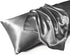 MR&HM Satin Body Pillow Cover | Soft Breathable Case with Envelope Closure | Cooling Long Pillowcase, Grey