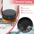 E-far 6 Inch Cake Pan Set of 3, Nonstick Stainless Steel Small Round Cake Pans for Baking Layer Cakes, Non-toxic
