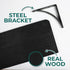Reinforced Steel Bracket Black Shelves for Bathroom Wall - Easy to Install, Template and Video Included - Black Shelf