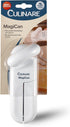 MagiCan Manual Can Opener - Heavy Duty Kitchen Gadget for Effortlessly Opening Cans, White Stainless Steel