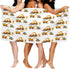 Ouqiuwa Boy's Favorite Toy, Cartoon Machinery Excavator Truck and Loader, Microfiber Soft Large Shower Towels