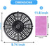 Air Fryer Replacement Parts Tray: Upgraded 5.0QT Round Grill Crisper Plate Non-Stick Coating Accessories for Gowise