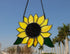 Handmade Sunflowers Gifts Stained Glass Window Hanging, 5×6 Inch Suncatcher Kitchen Decor for Women, Mom, Grandma