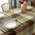 Rectangle Tablecloth Plaid Style Polyester Table Cloth, Spillproof, Dust-Proof, Heavy Weight for Kitchen Dining Table