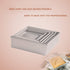 Anodized Aluminum Square Cheesecake Pan, Chiffon Cake Mold Baking Mould with Removable Bottom, 6 Inch x 6 Inch x 3 Inch