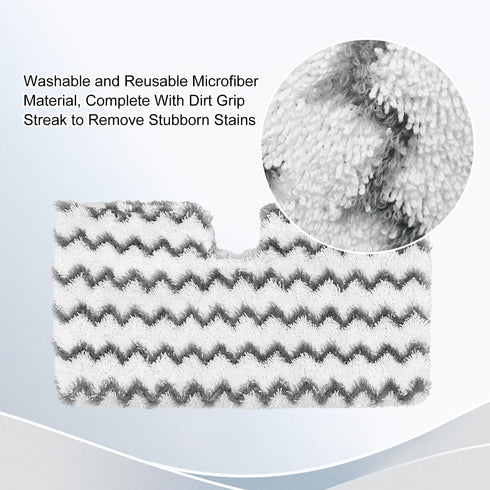 Steam Mop Replacement Pads for Shark Steam Mops, Microfiber Reusable Steam and Scrub Pads for Floor Cleaning