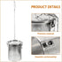 Hemoton Stainless Steel Tea Ball Infuser, Large Capacity Strainer with Extended Chain Hook for Brew Loose Leaf Tea