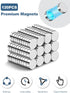 SMARTAKE 120 Pcs Refrigerator Magnets, 10x2.6mm Small Round Fridge Magnets for Home, Kitchen, Office and School (Silver)