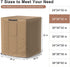 Mrrihand Waterproof Heavy Duty Central Air Conditioner Cover for Outside Units, Brown, Large AC Cover for Winter