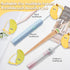 braxan 4 Pcs Banana Toothbrush Cover, Banana-Shaped Toothbrush Travel Case with Toothpaste Dispenser, Portable Brush