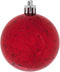 Vickerman 4" Christmas Ornament Ball, Red Shiny Mercury Finish, Shatterproof Plastic, Holiday Tree Decoration, 6 Pack
