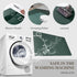Dark Green Bath Mat Rugs - Non Slip Absorbent Quick Dry Rubber Backed Thin Bath Rug 17"x27.5" - Stain Resistant,